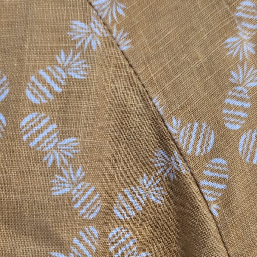 Boden Kate 100% Linen Yellow Pineapple Dress Size 14 - Picture 5 of 7
